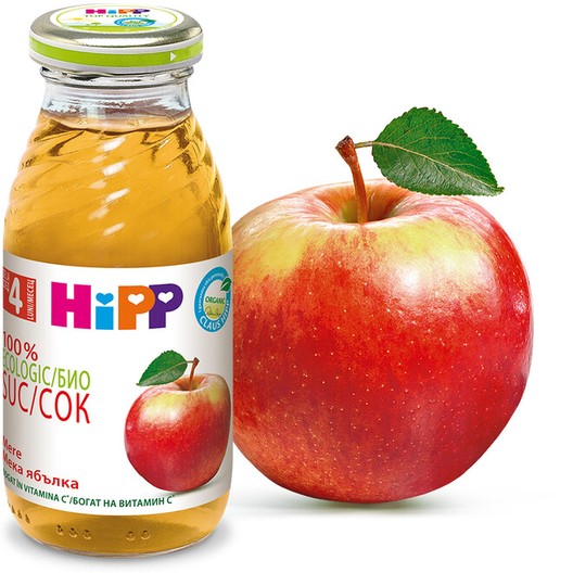 БИО СОК  "Hipp " 200мл /8012 мека ябълка/