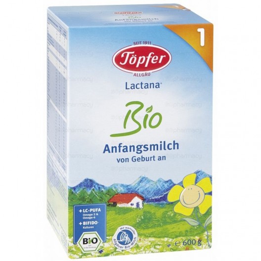 БИО МЛЯКО за Кърмачета "Topfer - Lactana" BIO 1 600г
