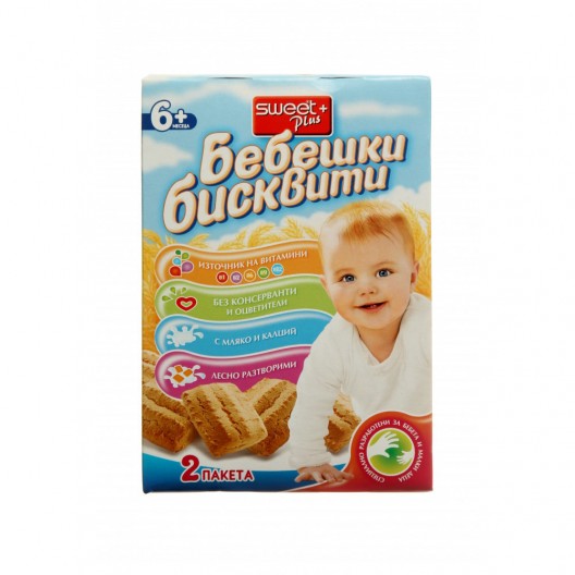 БИСКВИТИ Бебешки "Sweet Plus" 240г