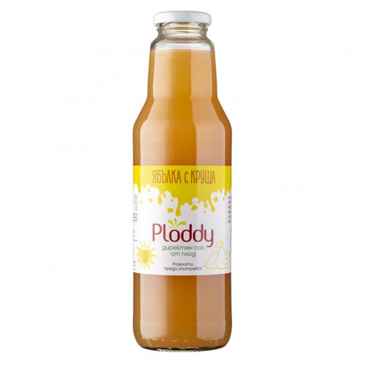 СОК "Ploddy" 750мл /ябълка с круша/