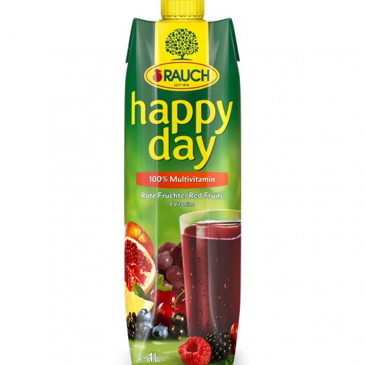СОК "Rauch Happy Day" 1л /100% червен мултивитамин/