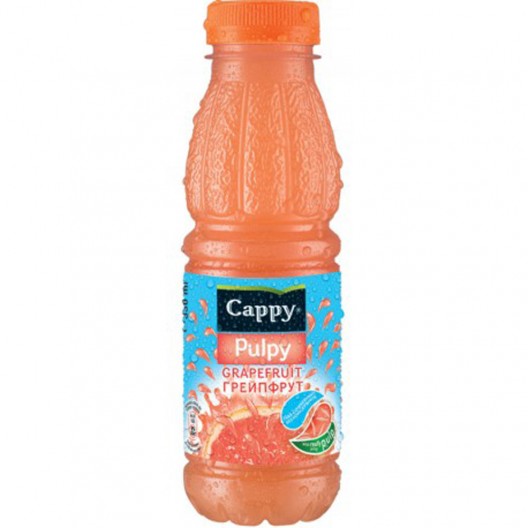 НАПИТКА Плодова  "Cappy" Pulpy 330мл /розов грейпфрут/