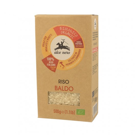 БИО ОРИЗ Baldo "Alce Nero" 500г /бял/