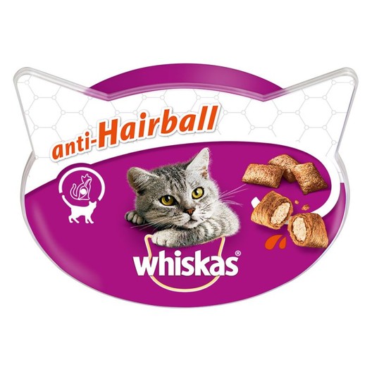 ХРАНА за котки Whiskas 60г /лакомство п/в косми в стомаха/