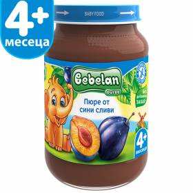 ПЛОДОВА ХРАНА Сини сливи "Bebelan" 190г