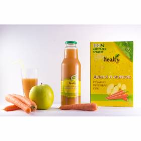 СОК "Healty" 750мл /ябълка и морков/
