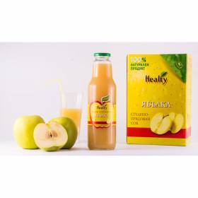 СОК "Healty" 750мл /ябълка 100%/