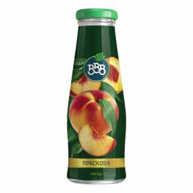 НЕКТАР ПРАСКОВА "BBB" 250мл /стъкло/